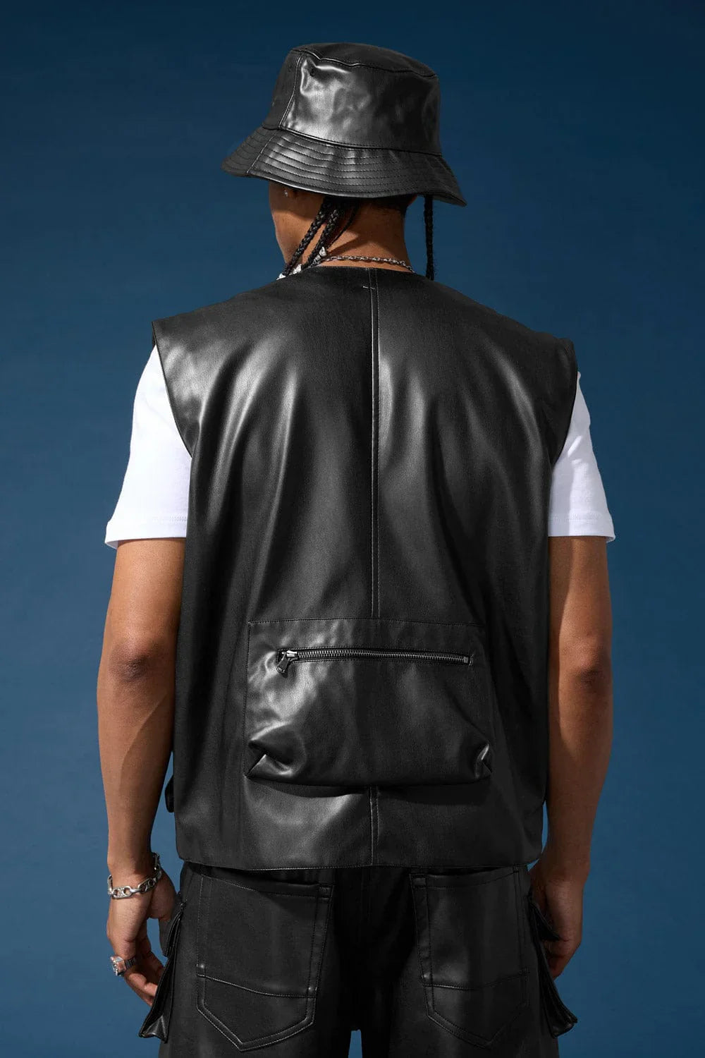 Black Utility Vest | Premium Techwear Edition The Ultimate Utility Leather Vest is Here!