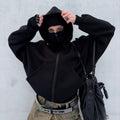 Ninja Balaclava Hoodie with Built-In Face Mask – Unmerch