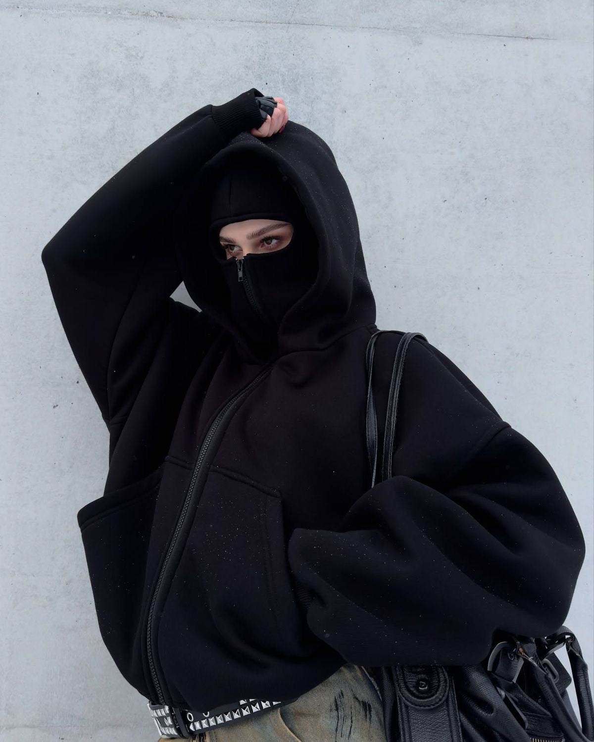 Ninja Balaclava Hoodie with Built-In Face Mask – Unmerch