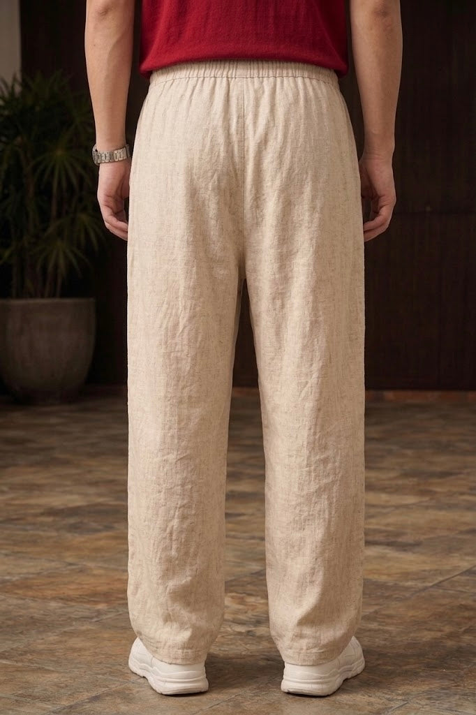 Chinese Baggy Pants for Unisex - Traditional Floral Embroidery | UnMerch