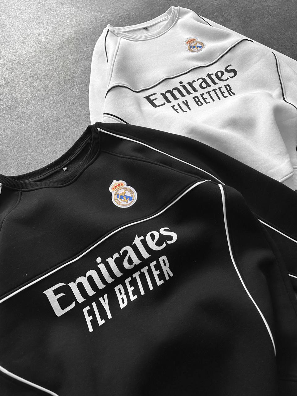 Real Madrid Piped Crewneck Sweatshirt