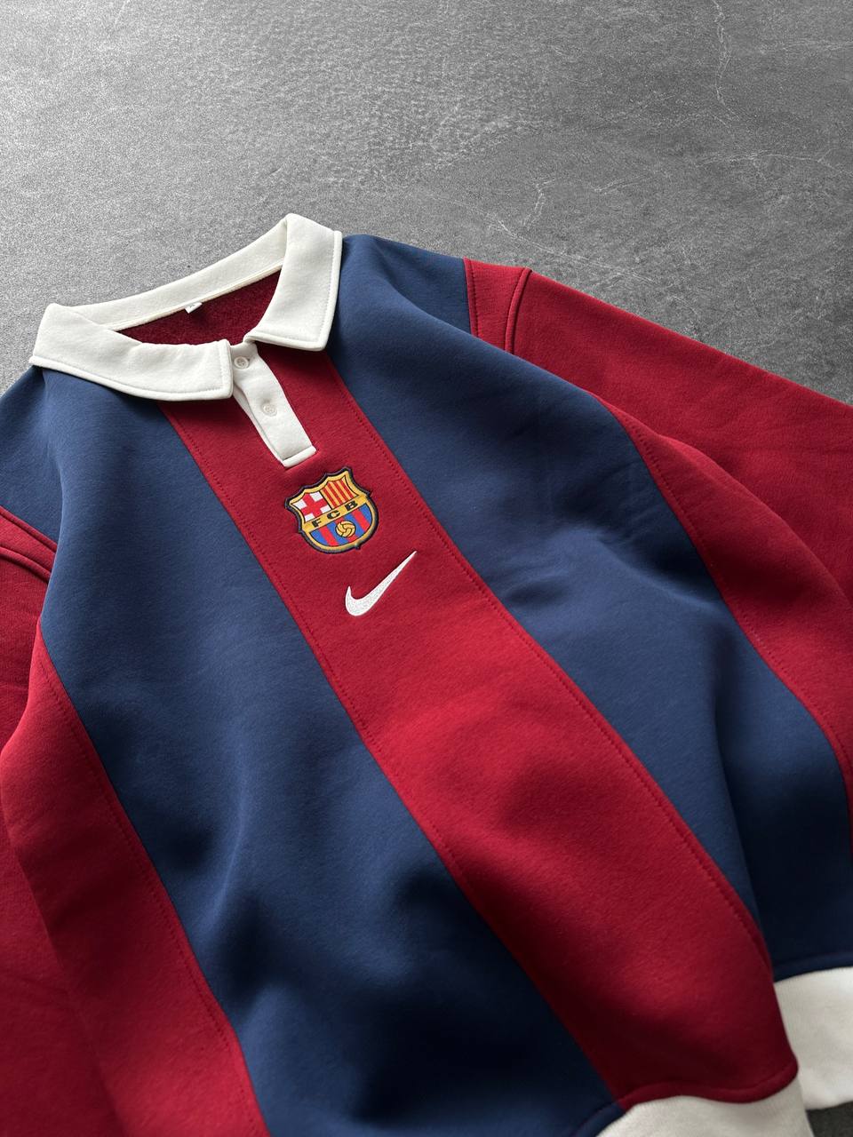 FC Barcelona 1999 Centenary Retro Polo – Oversized Blokecore Sweatshirt