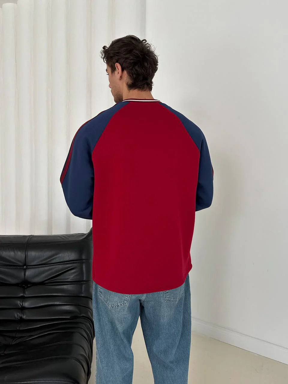 FC Barcelona Retro Piped Crewneck Sweatshirt