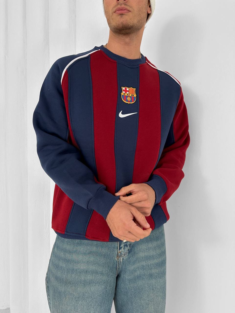FC Barcelona 2005 Retro Striped Crewneck – Unmerch