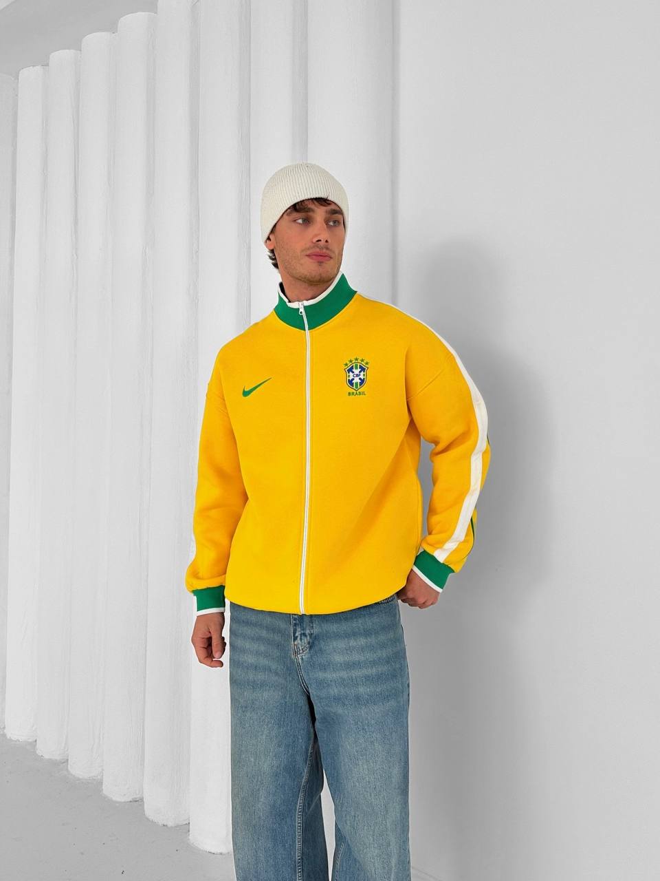 Brazil Football Retro Track Jacket –Unmerch