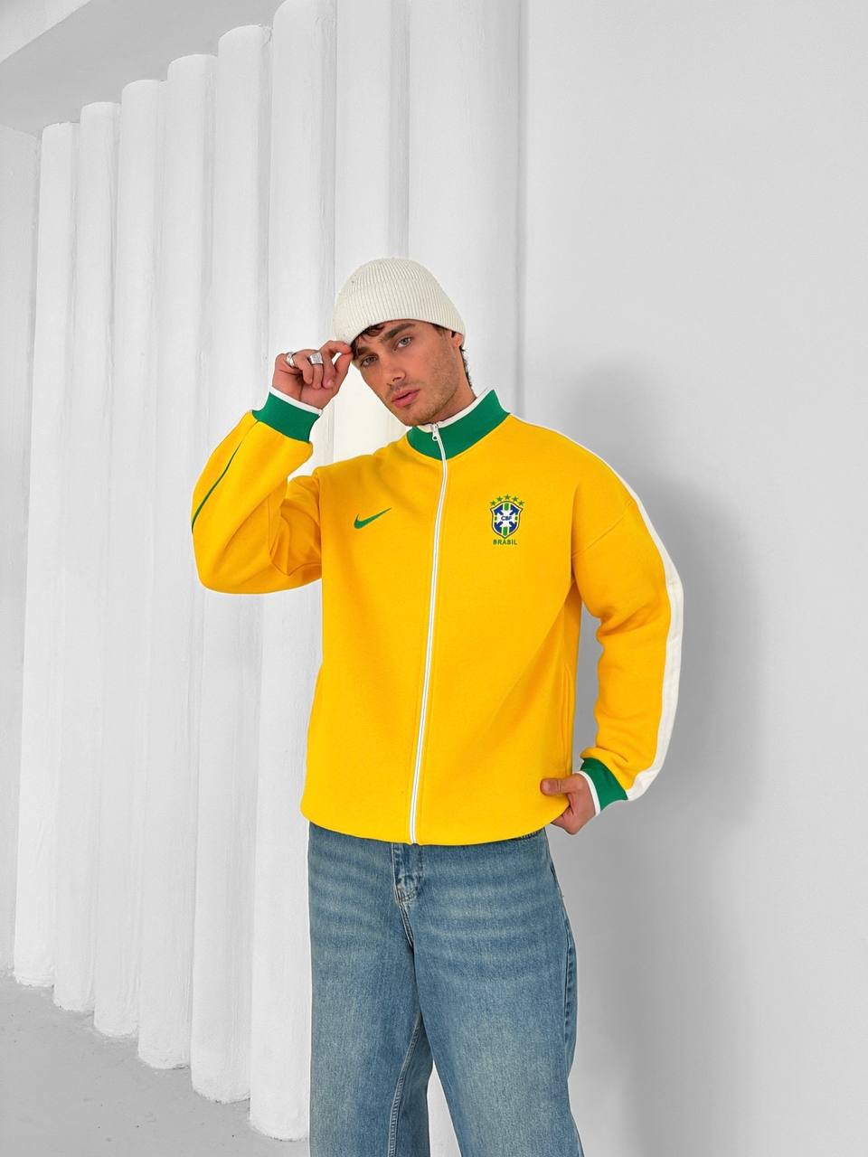 Brazil Football Retro Track Jacket –Unmerch