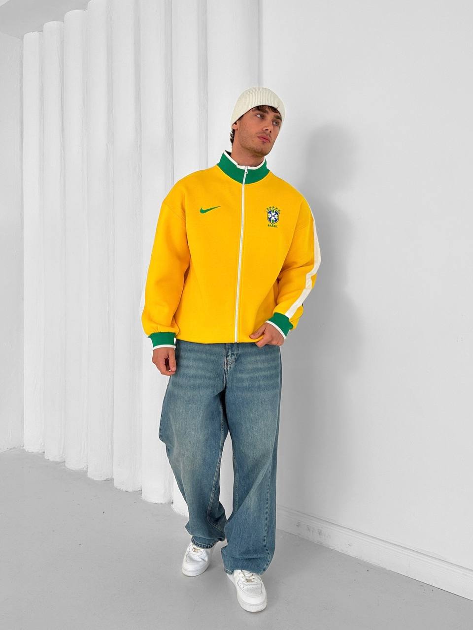 Brazil Football Retro Track Jacket –Unmerch