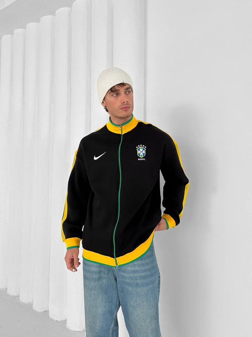 Brazil Football Retro Track Jacket –Unmerch