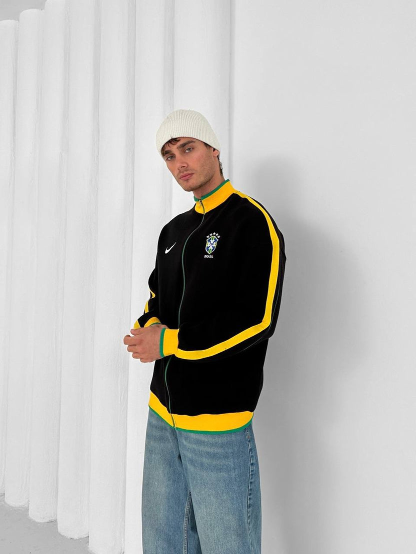 Brazil Football Retro Track Jacket –Unmerch