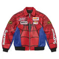 Supreme x Vanson Leathers Spider-Man Racing Jacket - Red/Blue