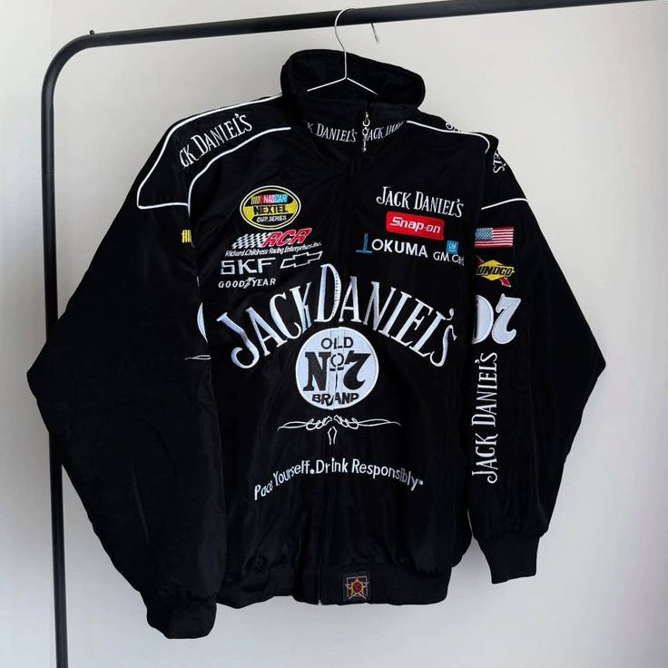 Jack Daniel’s Premium Embroidery Puffer Jacket (Unisex)